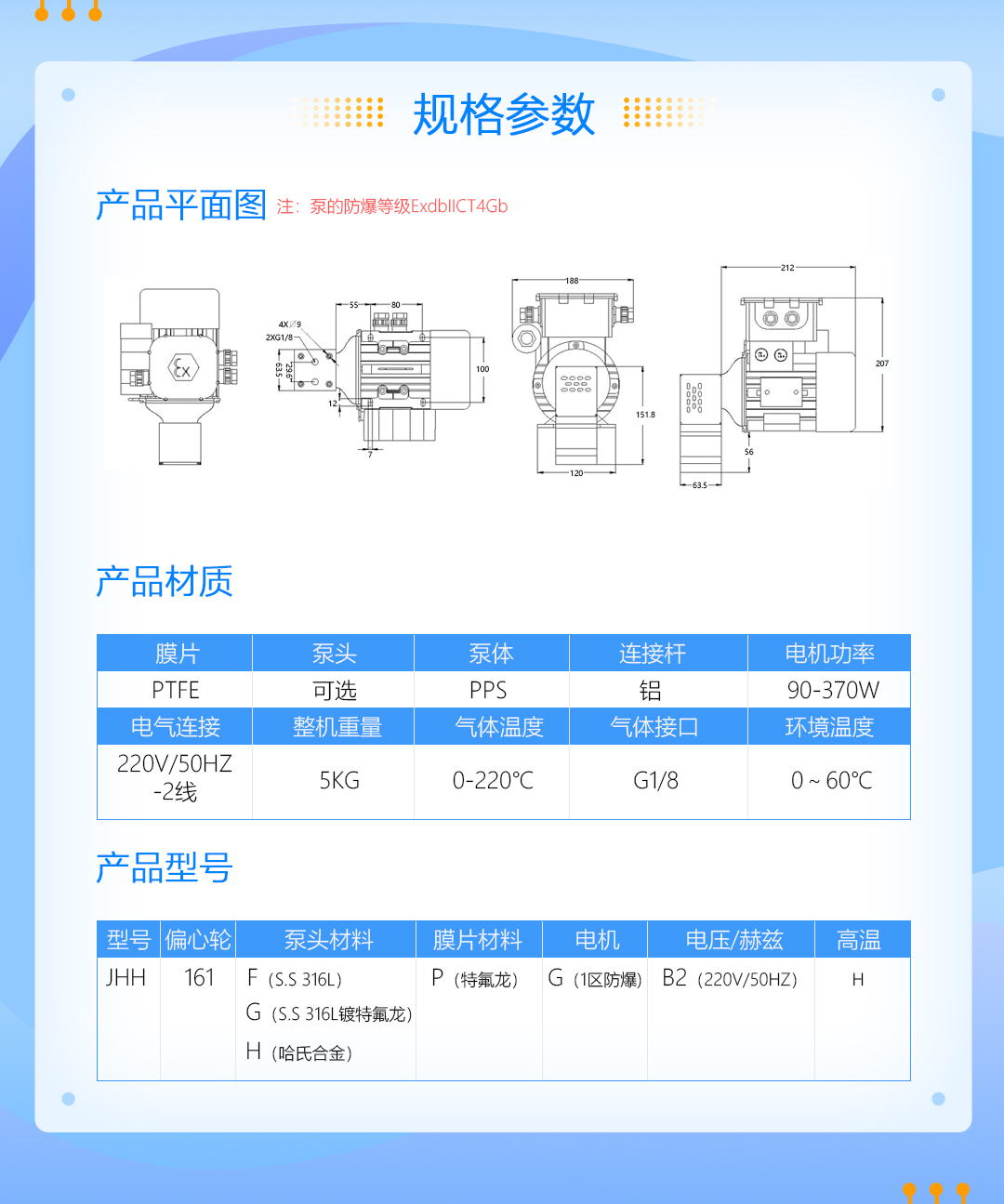 JHH161高温高压隔膜泵